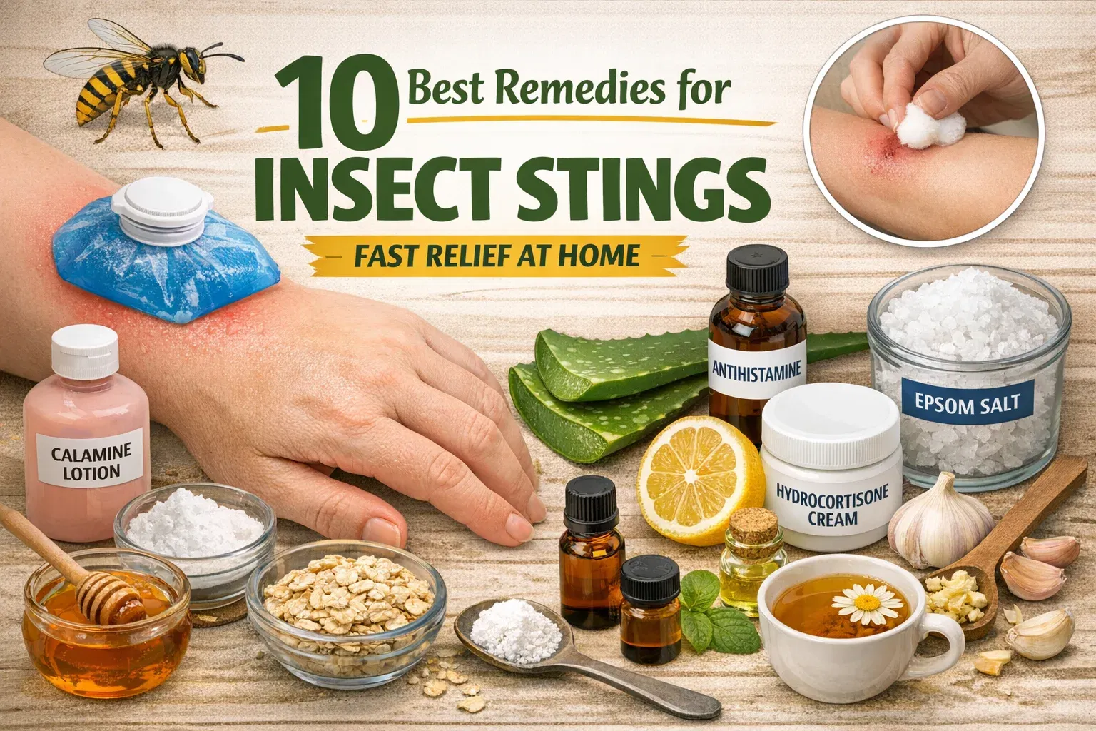10 Trusted Best Remedies for Stings of Insects for Fast Relief